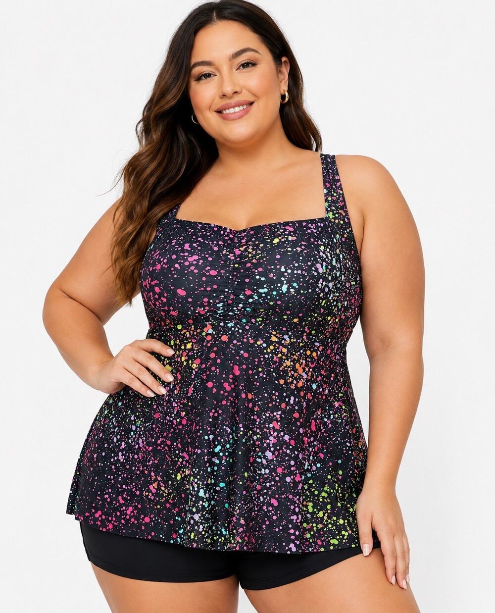 Summer Mae Tankini Top, Star Whole Sky, 22W